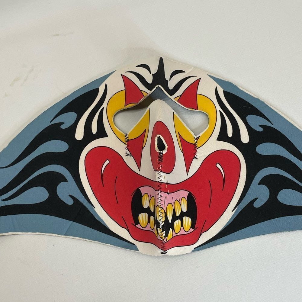 Hot Leather Clown Face Mask Motorcycle Rider Cold Weather Face Cover